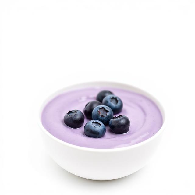 Blueberry yogurt with blueberries